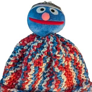 Handmade Crochet Child's Grover Beanie Hat